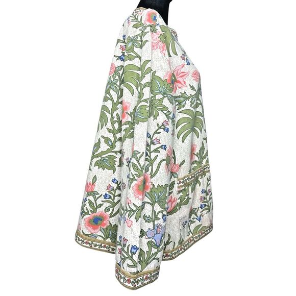 Tudor‎ Court by Haband Women's 100% Cotton Floral Jacket, Size XL - Picture 4 of 16